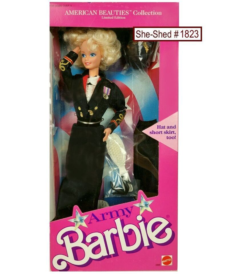 Barbie 1989 ARMY Barbie Doll in Dress Uniform 3966 NIB  Mattel Vintage  Barbie - £23.56 GBP