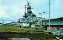 U.S.S.  Alabama In the Panama Canal US Navy Battle Ship Vintage Postcard (D10) - $4.88