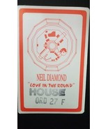 NEIL DIAMOND - ROSEMONT, ILLINOIS VINTAGE ORIGINAL CLOTH BACKSTAGE PASS - £7.52 GBP