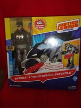 DC Comics Justice League Action Batman &amp; Transforming Batcycle DXX16 New Sealed - £23.55 GBP