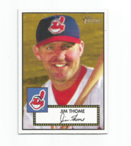 JIM THOME (Cleveland Indians) 2001 TOPPS HERITAGE CARD #106 - $4.95