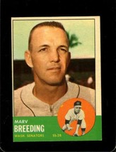 1963 Topps #149 Marv Breeding Vgex Senators *X60022 - $2.70