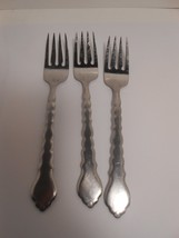 Oneida Community Stainless Cello Salad Forks - Set of 3 - £15.90 GBP