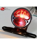 Custom Deluxe Duolamp Motorcycle Rear Fender Bracket STOP Tail Light Lam... - €62,16 EUR