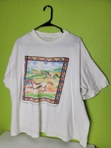 Vintage Running Strong for American Indian Youth Wild Horses XL Single Stitch - £37.86 GBP