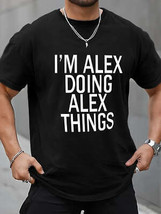 Mens Im Alex Print, Summer Daily Outdoor T-shirt, Size 2XL - $14.85