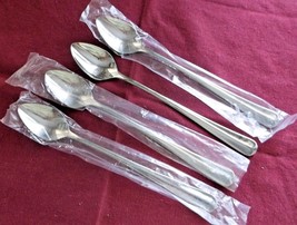 Excel Stainless 4 Iced Tea Spoons Brookfield Pattern Korea NIPackage    ... - £13.02 GBP