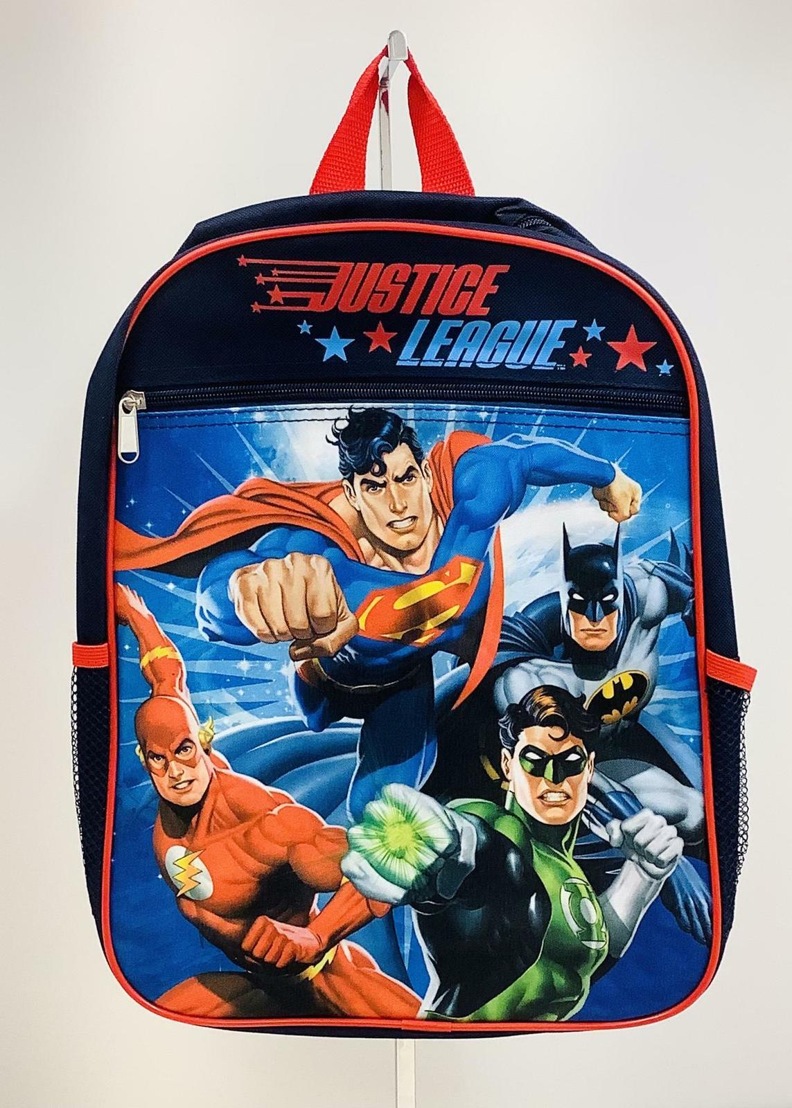 15" DC Comics~JUSTICE LEAGUE~Boys Backpack~Batman~Superman~Green Lantern~Flash~ - $17.19