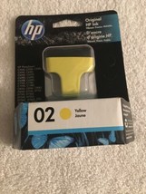 HP 02 Yellow Printer Ink Cartridge C8773WN OEM Exp:07/21, Brand New &amp; Un... - $7.69