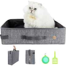 Travelers Compact Easy Travel Cat Litter Box Kit - £29.70 GBP