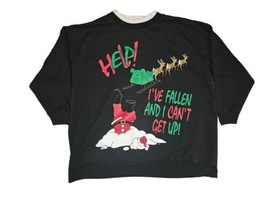 VTG Nutcracker I&#39;ve Fallen And Can&#39;t Get Up Sweatshirt Womens Size 2X USA Made - £18.68 GBP