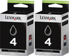 New Genuine Lexmark 4 2PK Box Ink Cartridges X Series X5690 X2690 Z Series Z2520 - $24.99