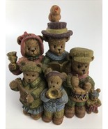 Vintage 1998 Berry Hill Bears Christmas 99937 Psalm 96:1 Resin Family Fi... - £11.11 GBP