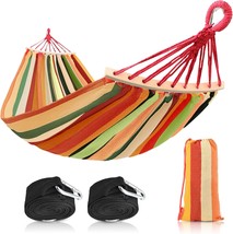 Single And Double Portable Hammocks With A Carrying Bag And Two Tree Straps For - £29.90 GBP