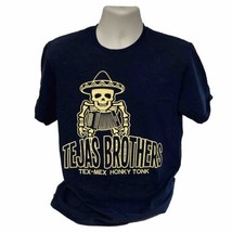 Tejas Brothers Tex-Mex Honky Tonk Country Band Men&#39;s Large T Shirt Day O... - £17.45 GBP