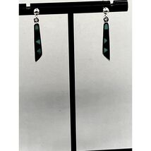 Vintage 925 Sterling Silver Turquoise Dangle Earrings - $23.76