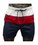 NWT NAUTICA MSRP $59.99 COLOR BLOCK BEACH SURF MENS NAVY RED BOARD SHORT... - £21.54 GBP