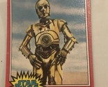 Vintage Star Wars Trading Card Red 1977 #98 See Threepio - $2.96
