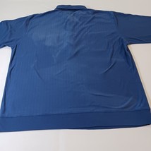 Haband Quarter Button Men's Blue Collar Shirt Long Sleeve Sz XL Made In Mongolia image 12