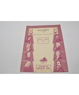 Nocturne F Chopin No 71 Op 9 Piano Solo Published By Belwin Inc Sheet Music - $14.80