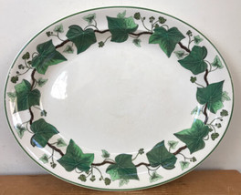 Vintage Wedgwood Etruria Napoleon Ivy Porcelain Oval Serving Platter Tra... - $125.00