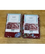 Martha Stewart Everyday Red Floral Shams Blue Flowers Cottagecore Vtg Se... - €25,57 EUR