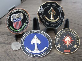 Lot of 4 CIA DCS Clandestine Challenge Coins SOG SCS Directorate of Operations - £59.25 GBP
