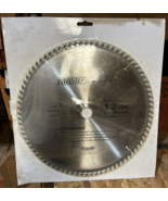 BRAND NEW 12&quot; MASTERFORCE 80 TOOTH CARBIDE FINISH CUT 1&quot; ARBOR SAW BLADE - $536.36 MXN