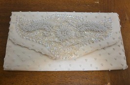 Richere Bag By Walborg Evening Clutch White Beaded Purse 1950s Vintag Ex... - $749.90 MXN