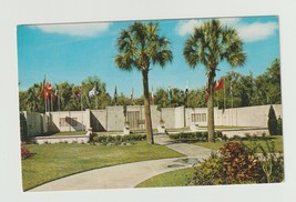 Postcard FL Florida Lake Wales Court of Flags Last Supper Chrome Unused - £3.10 GBP