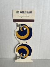 NFL Football Matchbook Cover w/ Schedule Los Angeles Rams 1981 - £7.87 GBP
