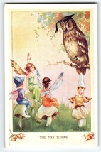 Fairies Postcard Fairy Owl Winged Sprites Fantasy Rene Cloke Valentine &amp;... - $19.00
