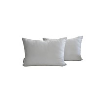 Lumbar Pillow Cover Set of 2 Solid- Light Gray Slub Satin - $20.95+