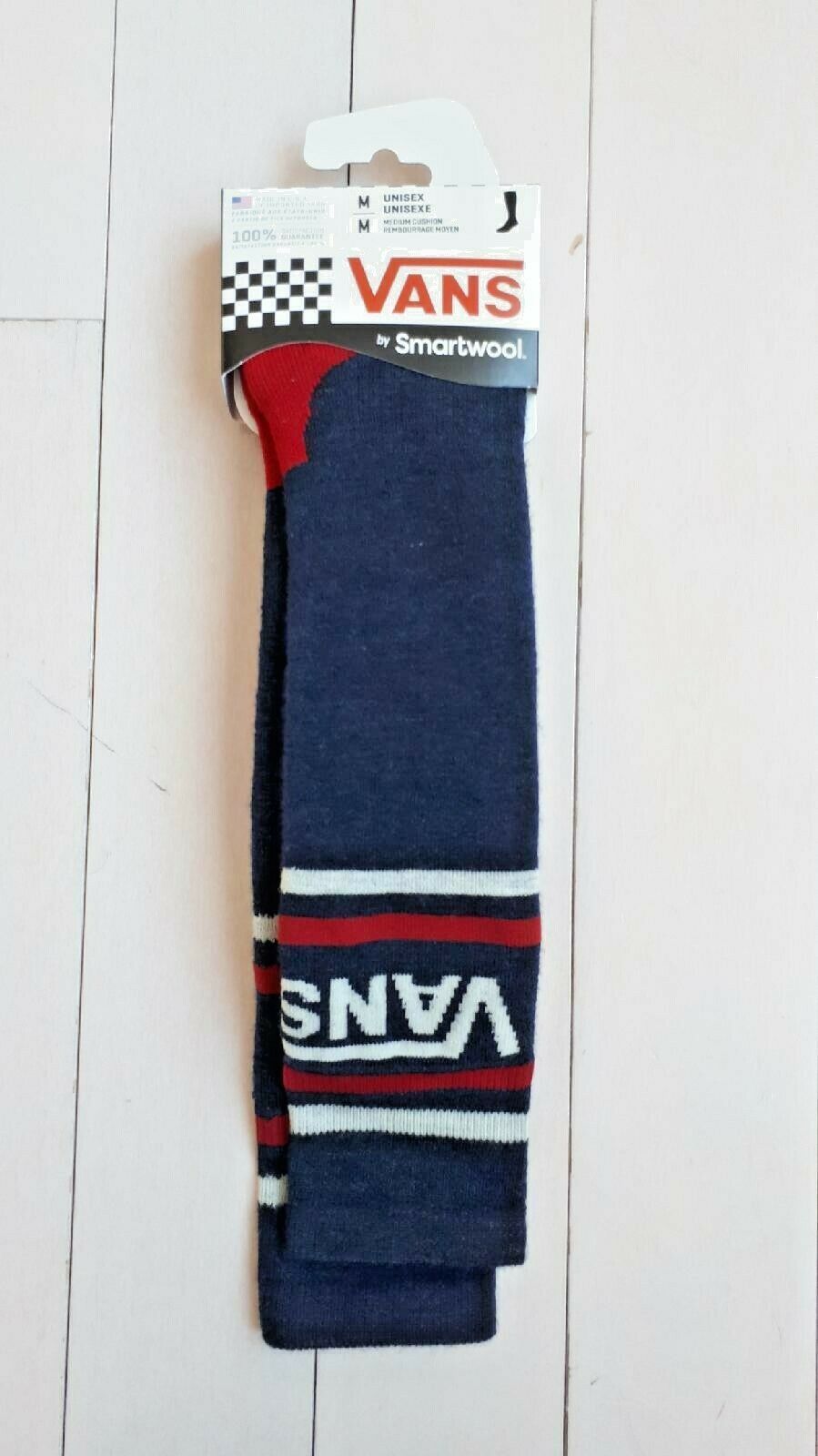 VANS by Smartwool PhD Slopestyle Medium Cushion Unisex Socks Blue Multi ( M ) - $64.32