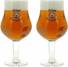 Tripel Karmeliet Tulip Belgian Beer Glass - 0.25 Liters - Set of 2 - £32.44 GBP