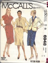 Mc Call&#39;s 6948 Pattern 1980 Sz 14 Misses&#39; Jacket And Dress Uncut - £2.35 GBP