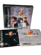 Sony Playstation Video Game Play Station 1999 Final Fantasy 8 Black Label vtg sp - £38.75 GBP