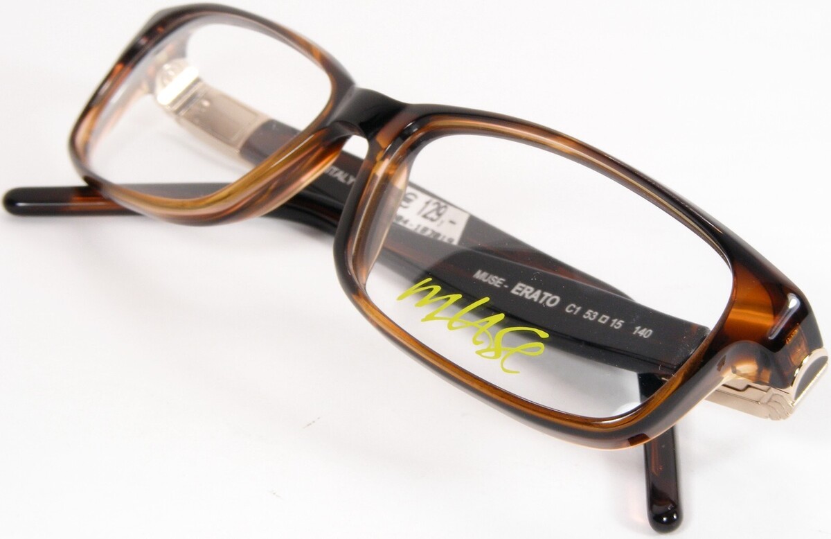 Muse ERATO C1 Demi Brown Einzigartig Selten Brille Rahmen 53-15-140mm It... - $96.36
