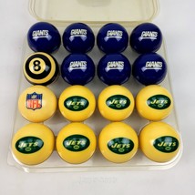 New York Jets / New York Giants  Pool Balls Set NFL Cue Ball Vintage  - $3,628.75 MXN