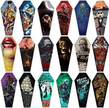 Coffin Shaped Canvas Lowbrow Black Market Tattoo Art Giclee Print 3 Feet Tall - £155.67 GBP