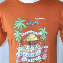 Malibu CA Tiki Bar Relaxation Station Tattoo M T-shirt Medium Swallows Cocktails - £12.50 GBP