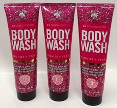 Lot 3 Bolero 2XConcentrated Peonies &amp; Pear Revitalize Body Wash 10 Oz Eac Sealed - £15.81 GBP