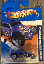 Hot Wheels Volkswagen VW Custom Beetle -Blue-  Heat Fleet 9 of 10 - 2010 - £7.83 GBP