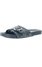 Nine West Women&#39;s Giulia Slip-On Round Toe Flat Casual Sandals Medium Bl... - $34.65