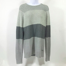 Calvin Klein Jeans Women&#39;s Long Sleeve Grey Cable Knit Sweater Tunic Siz... - $19.79