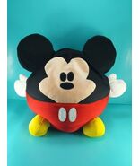 Mickey Mouse Round Squishy Microbead Pillow Plush Stuffed Walt Disney La... - $363.45 MXN
