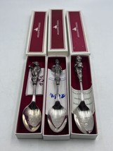 Antique Reed &amp; Barton Sterling Silver Children On Christmas Spoon Collection X3 - £78.30 GBP