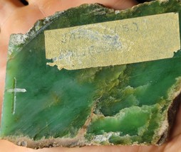 California green Nephrite Jade Rough Slice 135.5 grams BEAUTIFUL - £178.05 GBP