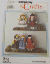 Simplicity Crafts Pattern #7087 International 19" Doll & Clothes Uncut 1990 - £6.28 GBP