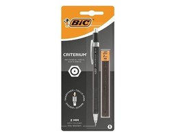 BIC Criterium 2mm Lead Mechanical Pencil Assorted (Pack of 1, Plus 6 Leads)Black - $8.26